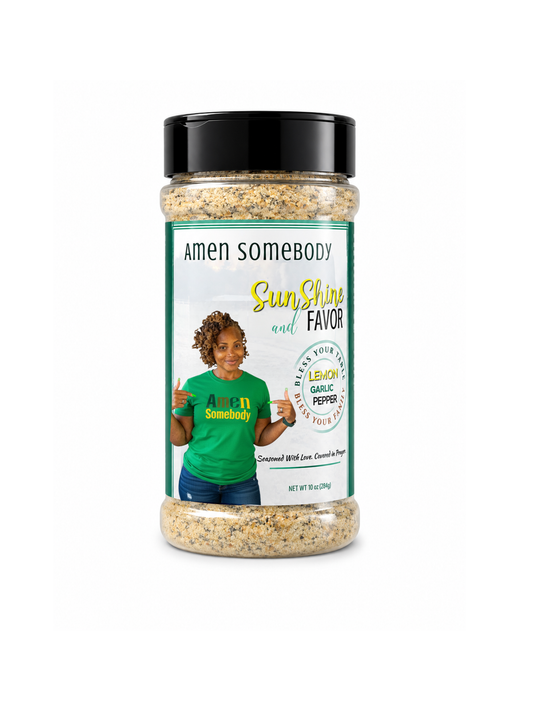 Amen Somebody® Sunshine & Favor Lemon Garlic Pepper Seasoning (10 oz)