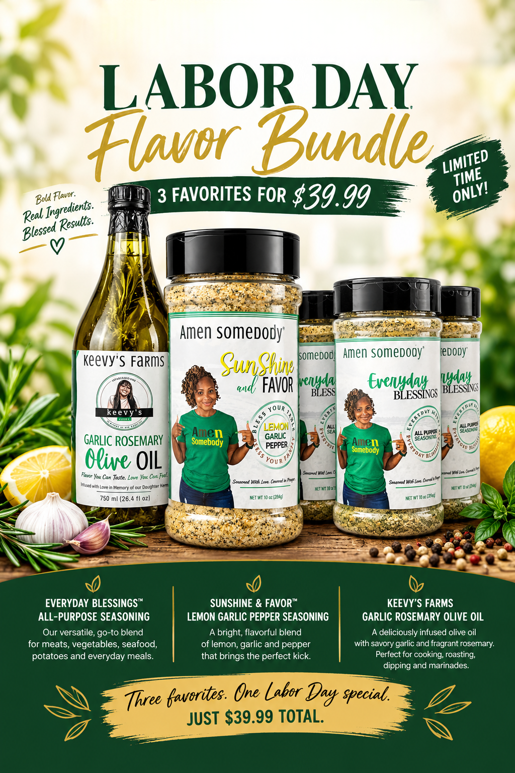 Labor Day Flavor Bundle — 3 Favorites for $39.99