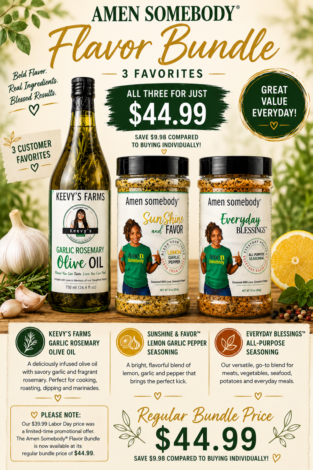 Amen Somebody® Flavor Bundle — 3 Favorites | $49.99 (Regular Price)