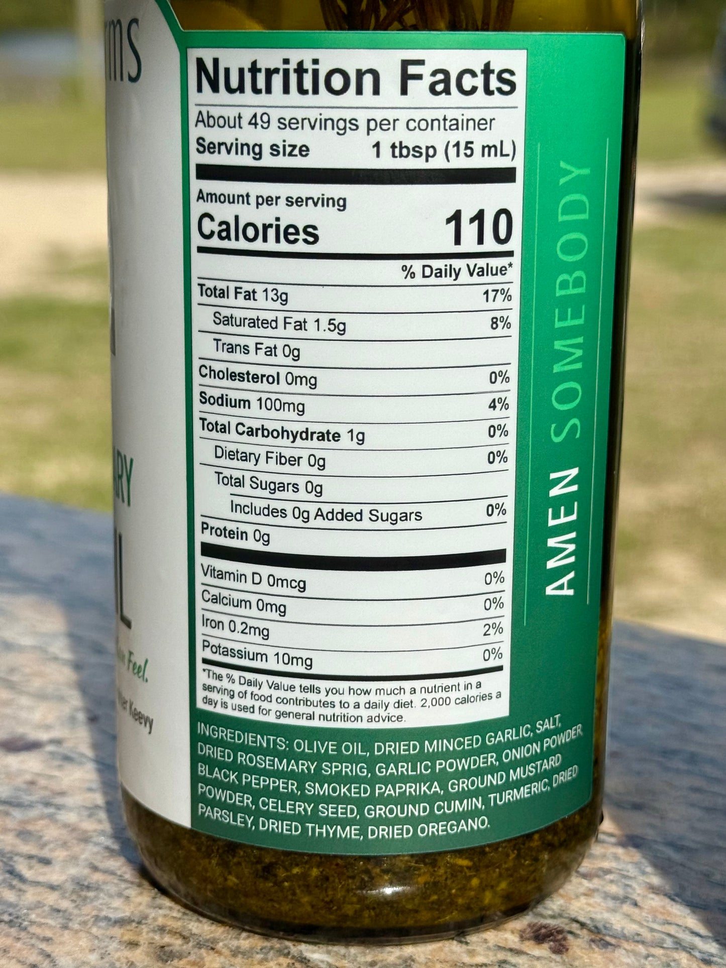 Keevy’s Farms Garlic Rosemary Olive Oil 750 ml