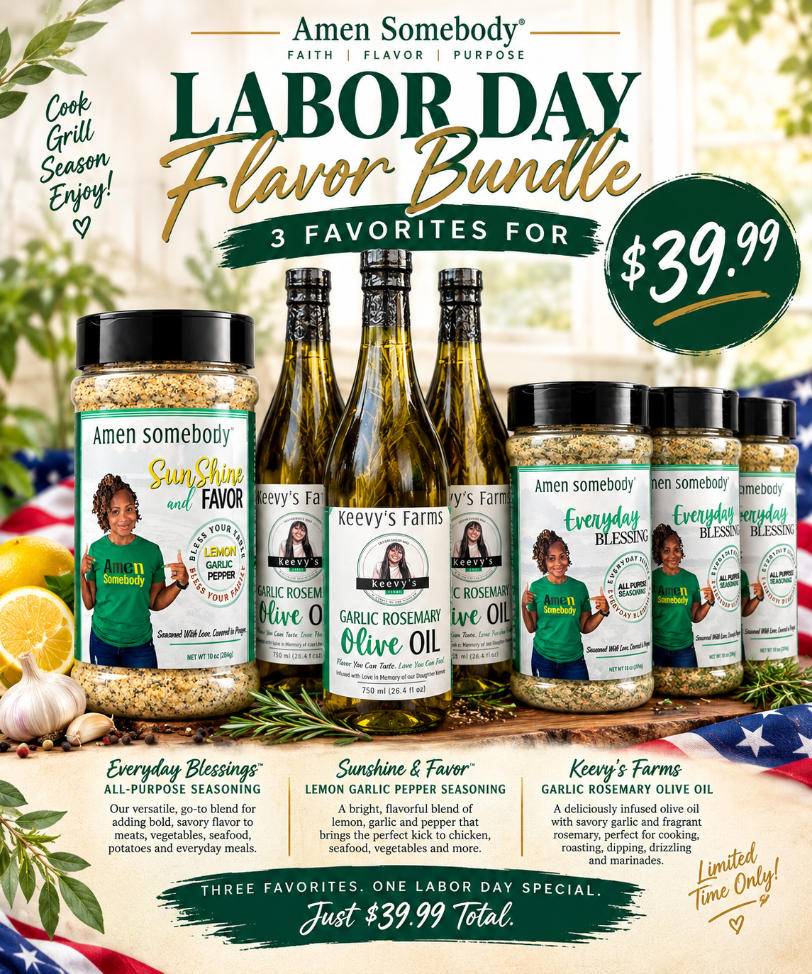 Labor Day Flavor Bundle — 3 Favorites for $39.99